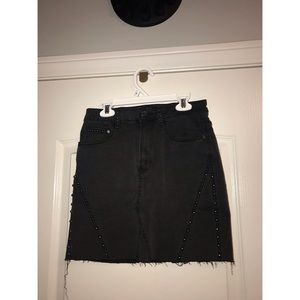 Studded Black Skirt (Skinny Jean Material)